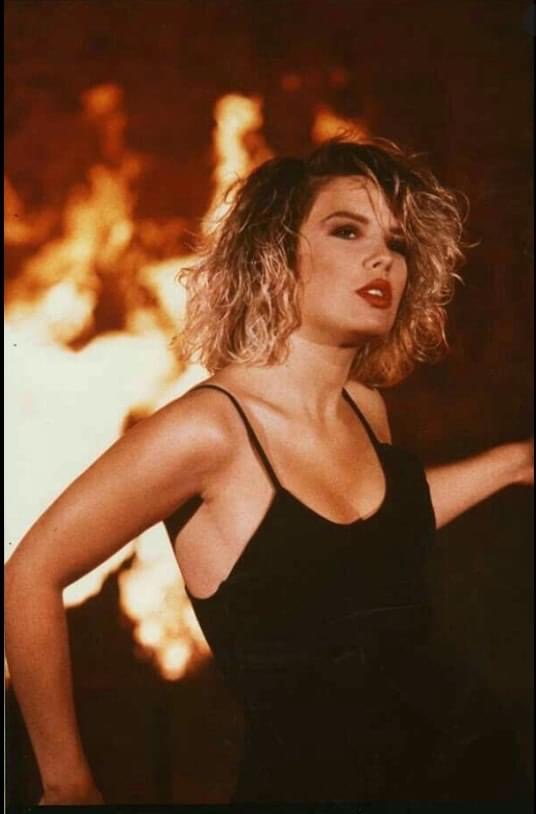 Kim Wilde fire Blank Meme Template