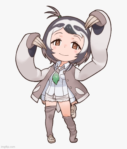 Anime sloth girl | image tagged in anime sloth girl | made w/ Imgflip meme maker