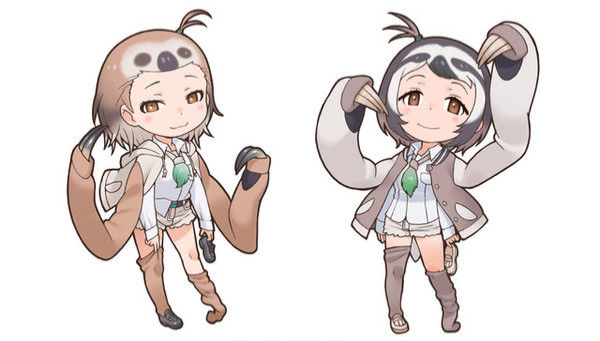 Anime sloth girls Blank Meme Template