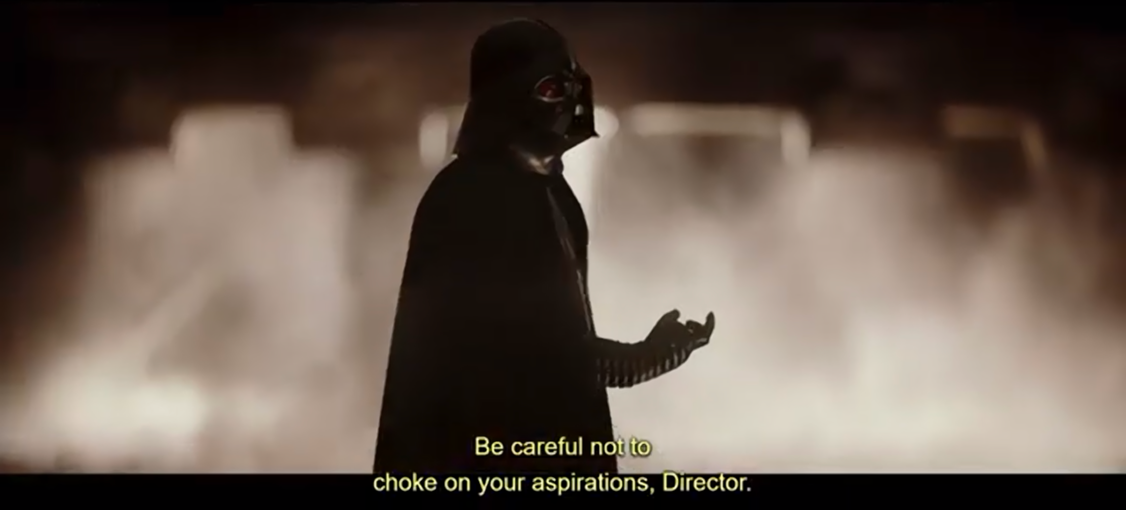 High Quality Be Careful not to CHOKE on you aspirations, Director Blank Meme Template