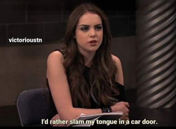 I'd rather slam my tongue in a car door | image tagged in i'd rather slam my tongue in a car door | made w/ Imgflip meme maker