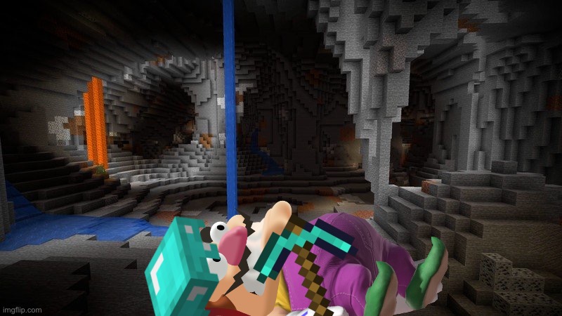 Wario gets a Heart Attack after hearing Minecraft Cave Sounds.mp3 | image tagged in minecraft,wario dies | made w/ Imgflip meme maker