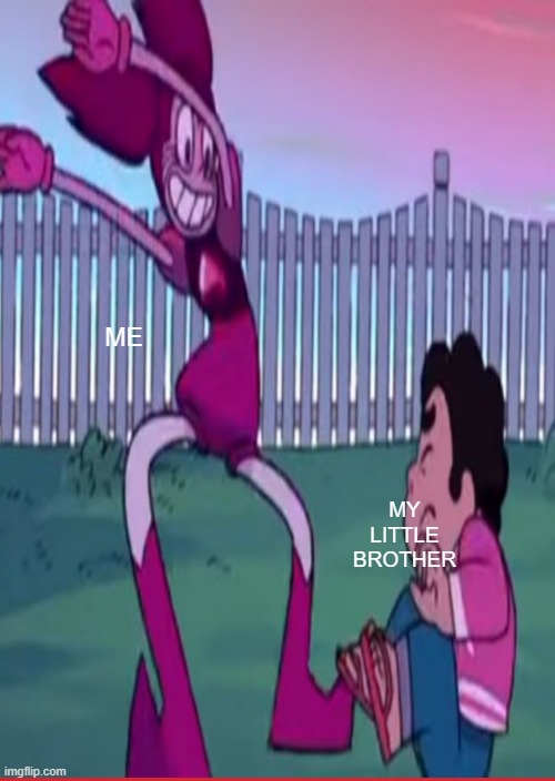 ME; MY LITTLE BROTHER | made w/ Imgflip meme maker