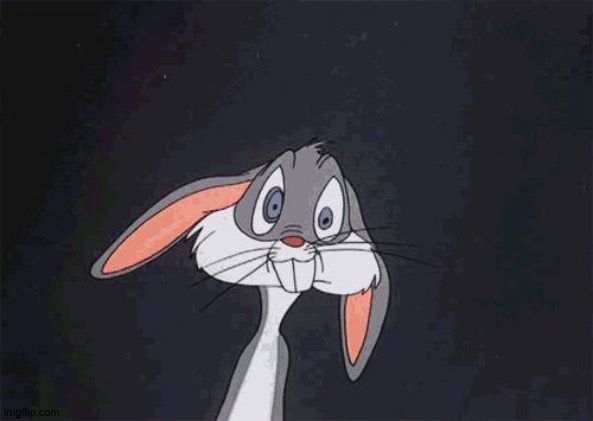 bugs bunny crazy face | image tagged in bugs bunny crazy face | made w/ Imgflip meme maker