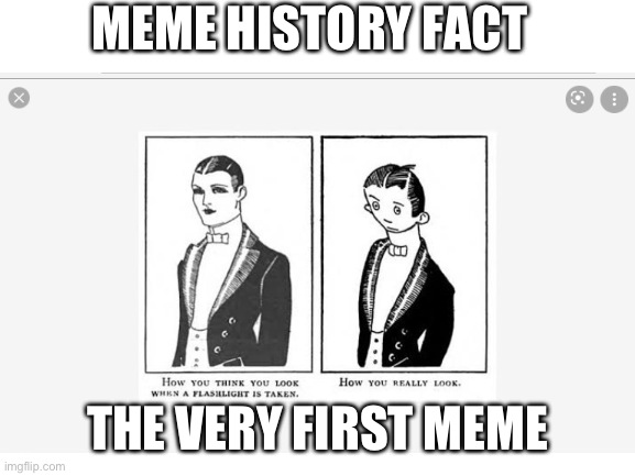 The very first meme that created | MEME HISTORY FACT; THE VERY FIRST MEME | image tagged in memes,funny,history,first meme | made w/ Imgflip meme maker