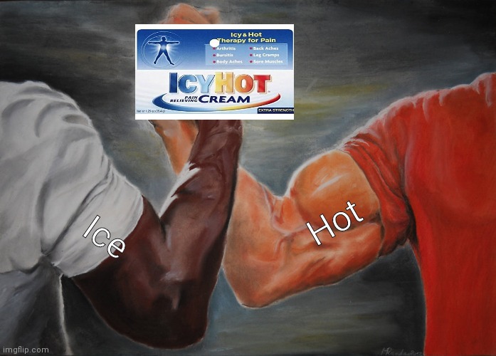 Epic Handshake | Hot; Ice | image tagged in memes,epic handshake | made w/ Imgflip meme maker