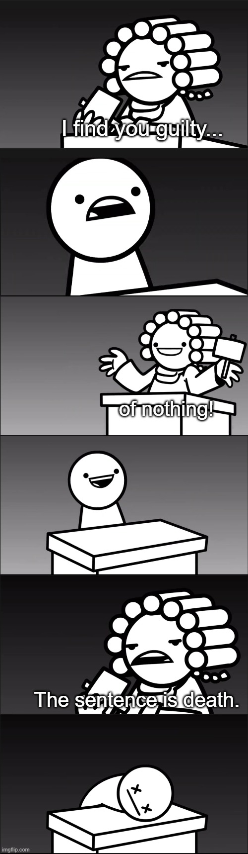 asdfmovie I Find You Guilty Blank Meme Template