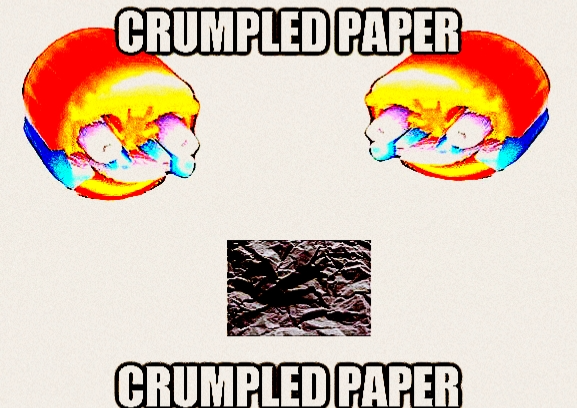 crumpled paper Blank Meme Template