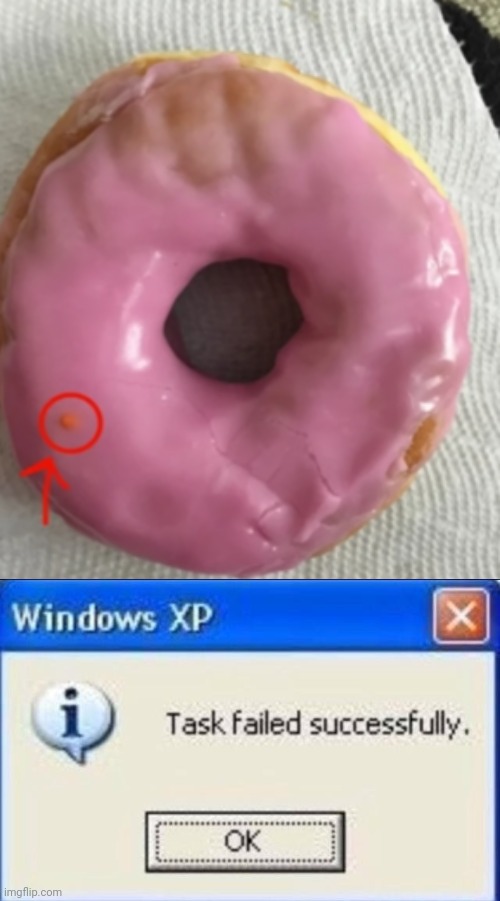 Well, technically it is a sprinkle donut | image tagged in you had one job,donut,sprinkles,funny,memes,task failed successfully | made w/ Imgflip meme maker