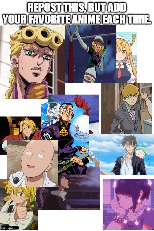 i added one punch man | image tagged in blank white template,one punch man | made w/ Imgflip meme maker