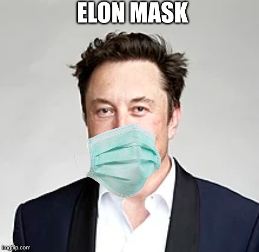 elon mask | ELON MASK | image tagged in elon musk,homepage,imgflip,fun,mask,covid-19 | made w/ Imgflip meme maker