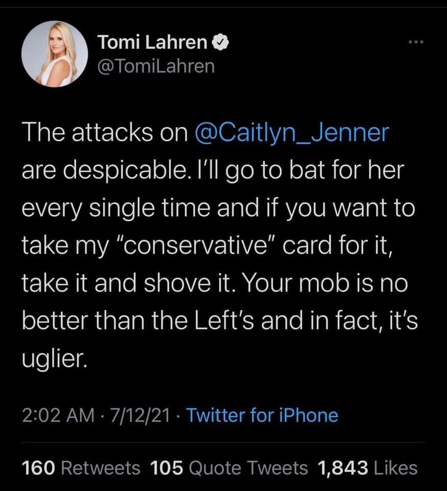 Tomi Lahren Caitlyn Jenner Blank Meme Template