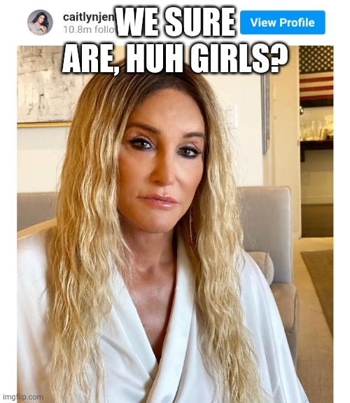 WE SURE ARE, HUH GIRLS? | made w/ Imgflip meme maker