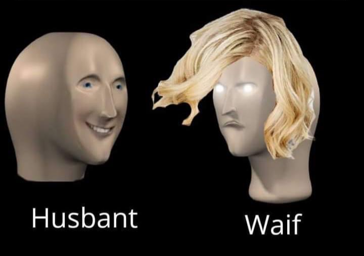 High Quality Husbant waif Blank Meme Template