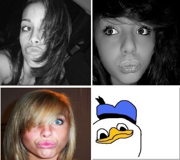 image tagged in funny,duck face