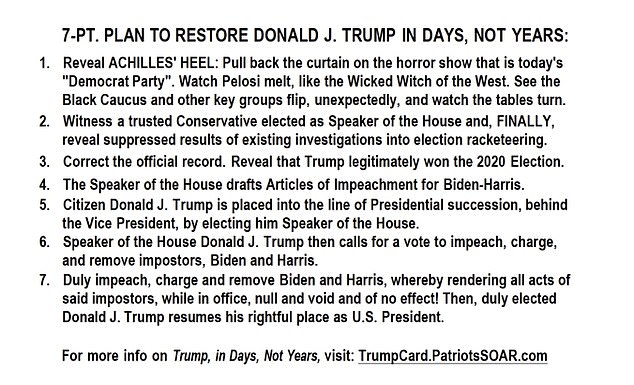 7 point plan to restore Donald Trump Blank Meme Template