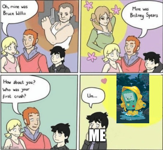 Bmo | ME | image tagged in fictional crush | made w/ Imgflip meme maker