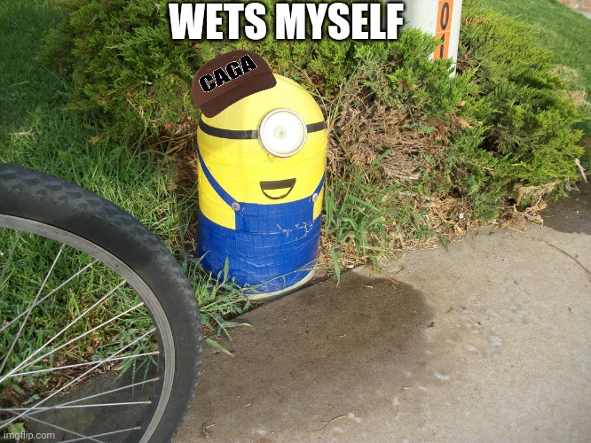 wets myself CAGA | WETS MYSELF | image tagged in wets myself minion,brown shift confirmed,pee,minion,caga,ass | made w/ Imgflip meme maker