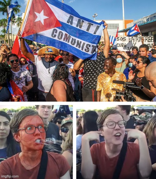 ANTI COMUNISTA - It's crazy to think people who have been subject it to Marxist ideology for 70 years have had enough. | image tagged in communism,socialism,liberal logic,progressives,leftists,democrats | made w/ Imgflip meme maker