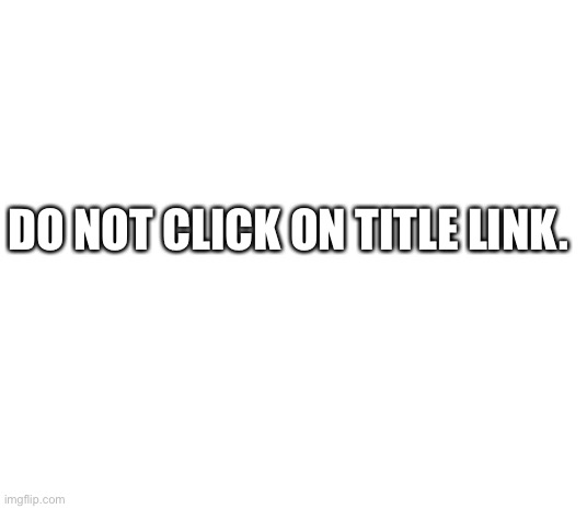 Do not click on this link: https://docs.google.com/document/d/1VL-fG7FrF0nIa4QQ7fyRe4J1CQAI0xPeKUy6gHDe9T0/edit?usp=sharing | DO NOT CLICK ON TITLE LINK. | image tagged in do not click on link | made w/ Imgflip meme maker