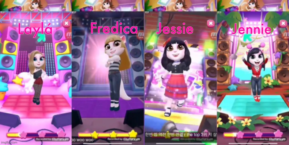 Laylá, Fredica, Jessie, And Jennie BLACKPINK | Fredica; Jessie; Laylá; Jennie | image tagged in blackpink,mona lisa,jennifer lopez,emojis,rose | made w/ Imgflip meme maker
