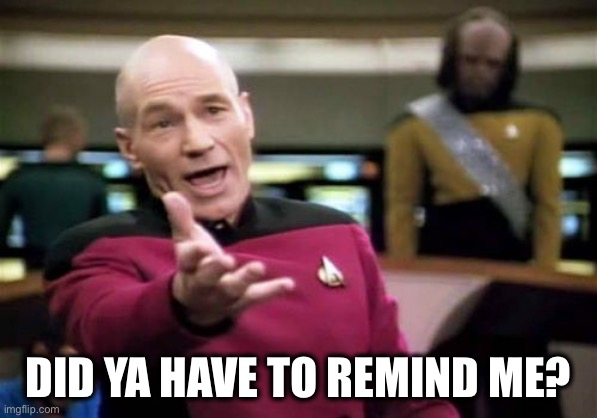 Picard Wtf Meme | DID YA HAVE TO REMIND ME? | image tagged in memes,picard wtf | made w/ Imgflip meme maker