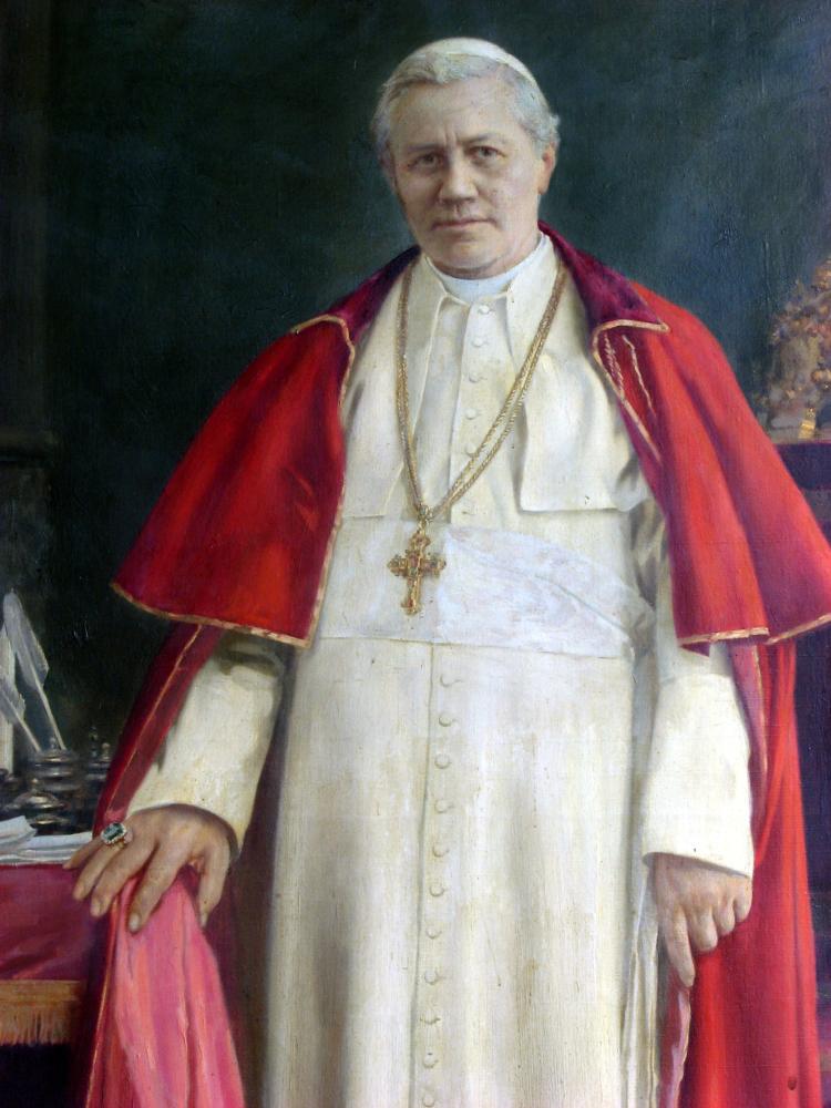 High Quality Pope St Pius X Blank Meme Template