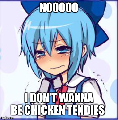NOOOOO; I DON’T WANNA BE CHICKEN TENDIES | made w/ Imgflip meme maker