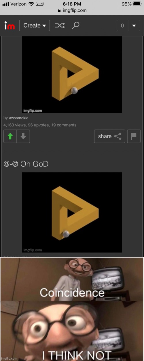 image tagged in coincidence i think not | made w/ Imgflip meme maker