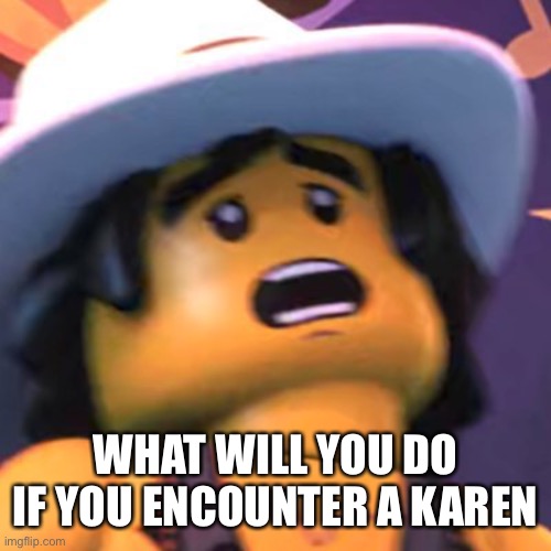 Cole | WHAT WILL YOU DO IF YOU ENCOUNTER A KAREN | image tagged in cole | made w/ Imgflip meme maker