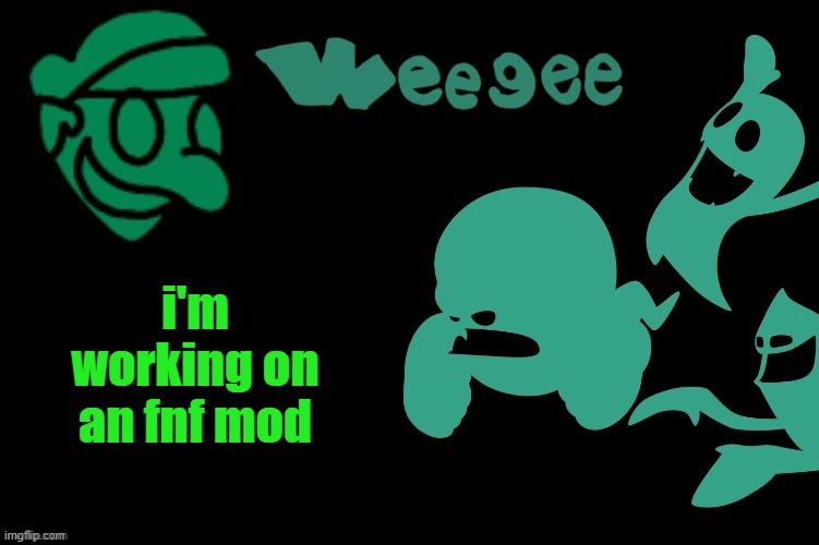 Weegee's Ghost Temp | i'm working on an fnf mod | image tagged in weegee's ghost temp | made w/ Imgflip meme maker