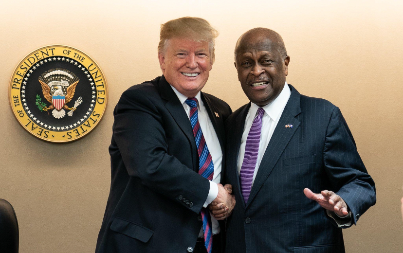 Trump Herman Cain Blank Meme Template