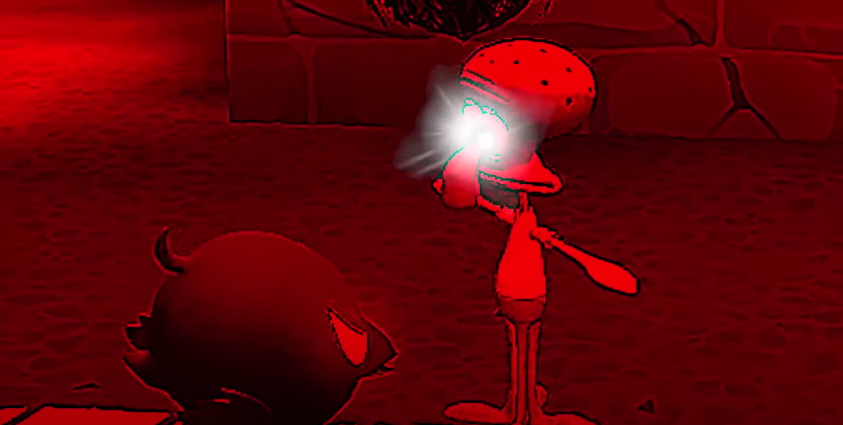 High Quality T-posing Squidward Blank Meme Template