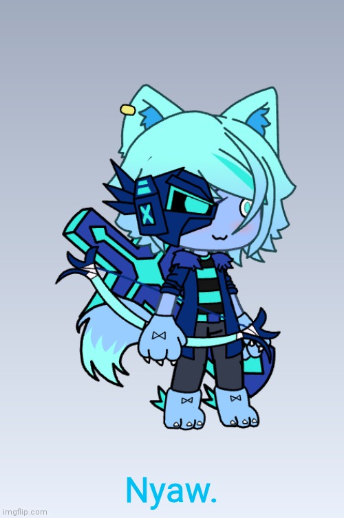 Larkfrost | Nyaw. | image tagged in larkfrost | made w/ Imgflip meme maker