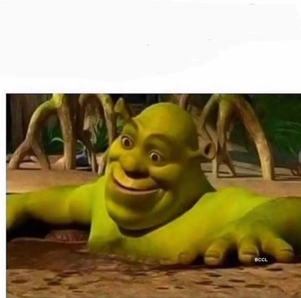 High Quality Shrek In The Mud Blank Meme Template