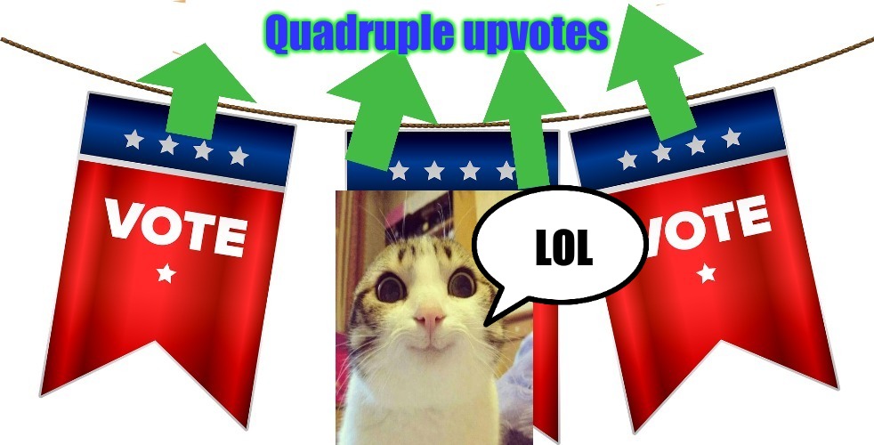 Quadruple upvotes | LOL | image tagged in quadruple upvotes | made w/ Imgflip meme maker