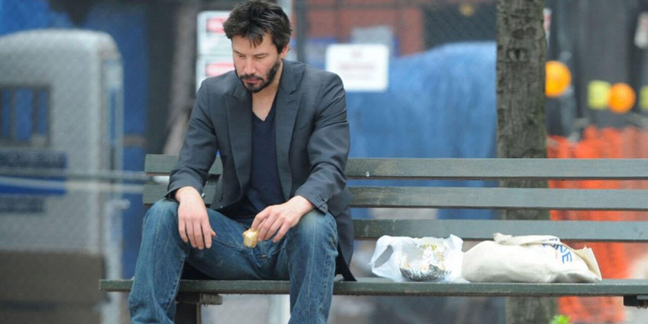 Keanu reeves depressed Blank Meme Template