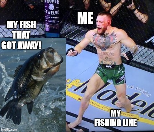 My fish that got away! | MY FISH THAT GOT AWAY! | image tagged in fishing,fish | made w/ Imgflip meme maker