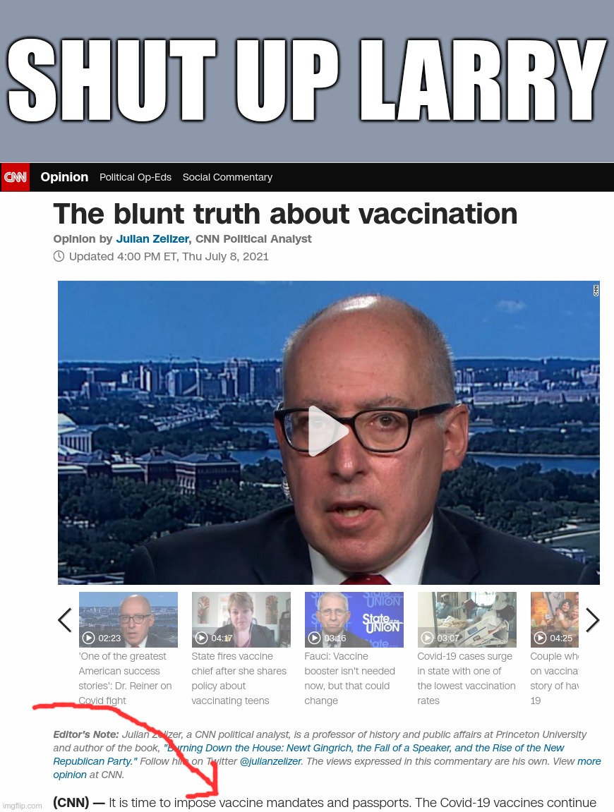 SHUT UP LARRY | made w/ Imgflip meme maker