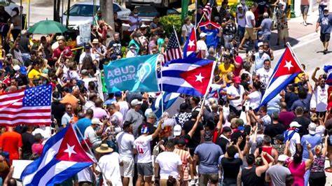 High Quality Cuba protest Blank Meme Template