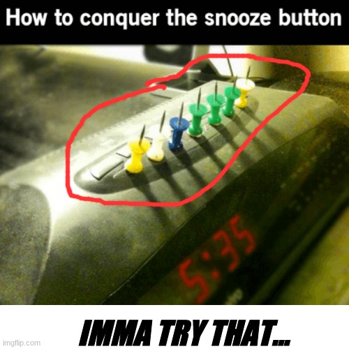 Imma try that | IMMA TRY THAT... | image tagged in try,try that,snooze,lol,meme | made w/ Imgflip meme maker