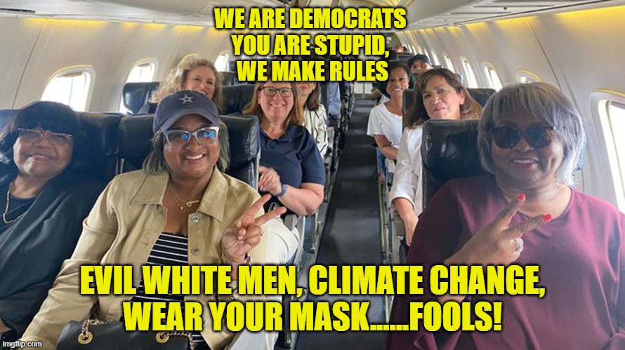 Texas Democrats | WE ARE DEMOCRATS 
YOU ARE STUPID, 
WE MAKE RULES; EVIL WHITE MEN, CLIMATE CHANGE,
WEAR YOUR MASK......FOOLS! | image tagged in run,democrats,texas' | made w/ Imgflip meme maker