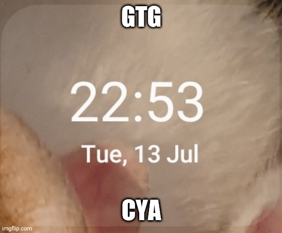 GTG; CYA | made w/ Imgflip meme maker