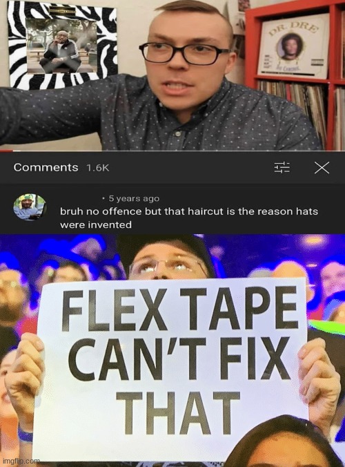 O O F | image tagged in flex tape cant fix that,memes,funny | made w/ Imgflip meme maker