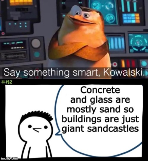 image tagged in say something smart kowalski | made w/ Imgflip meme maker