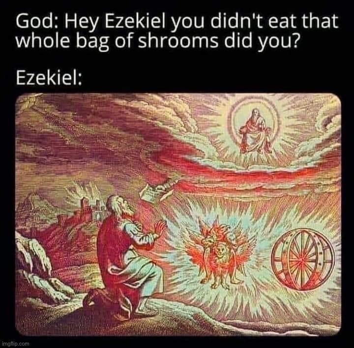 Ezekiel shrooms | image tagged in ezekiel shrooms | made w/ Imgflip meme maker