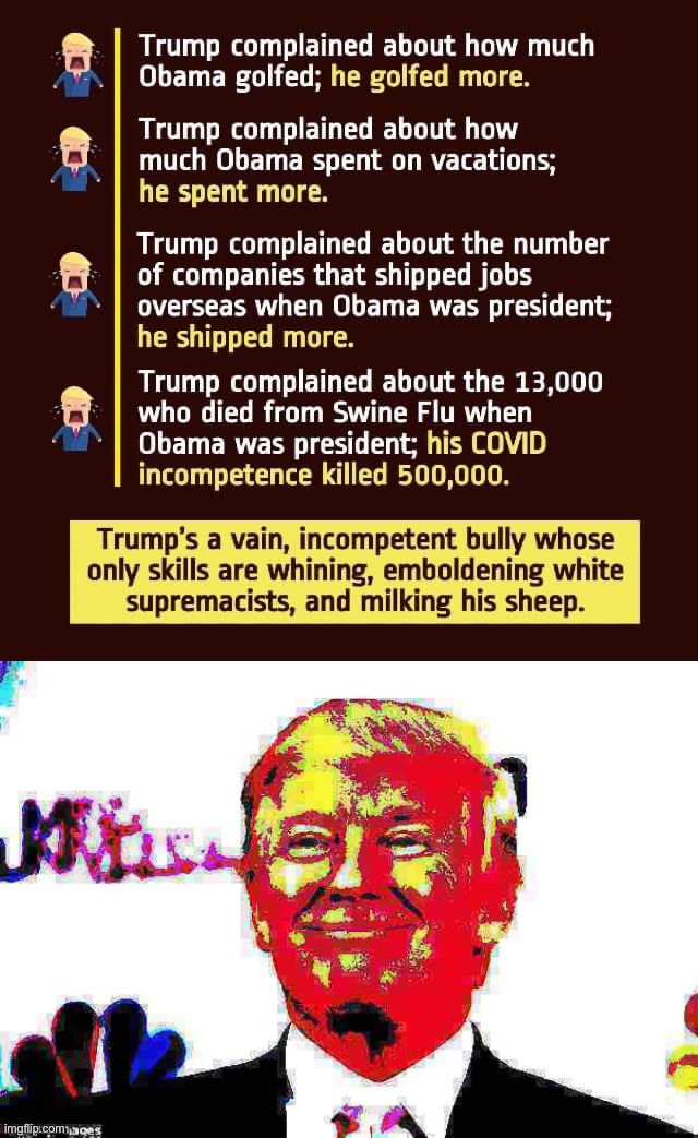 image tagged in donald trump hypocrite,donald trump approves deep-fried 2 | made w/ Imgflip meme maker
