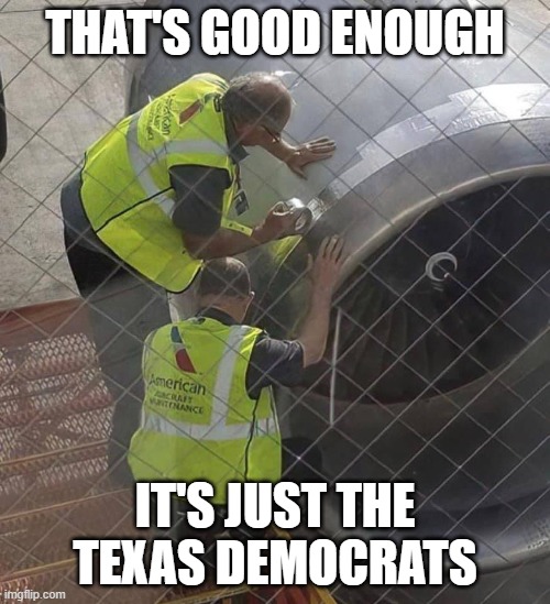 Texas Democrats | THAT'S GOOD ENOUGH; IT'S JUST THE TEXAS DEMOCRATS | image tagged in democrats,texas,nancy pelosi,crying democrats | made w/ Imgflip meme maker