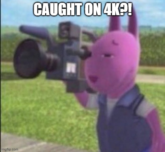 Caught in 4k | CAUGHT ON 4K?! | image tagged in caught in 4k | made w/ Imgflip meme maker