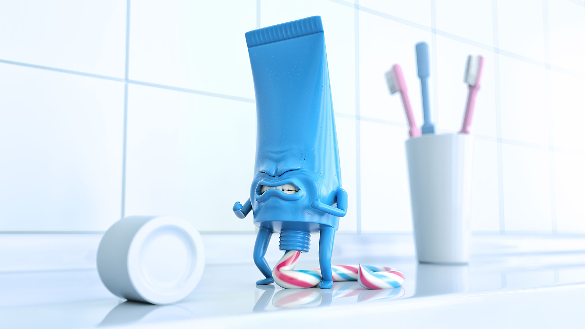 Shidding Toothpaste Blank Meme Template